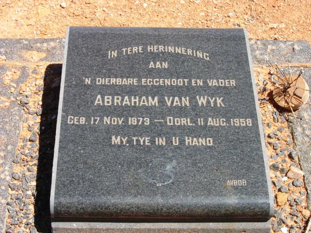 WYK Abraham, van 1873-1958