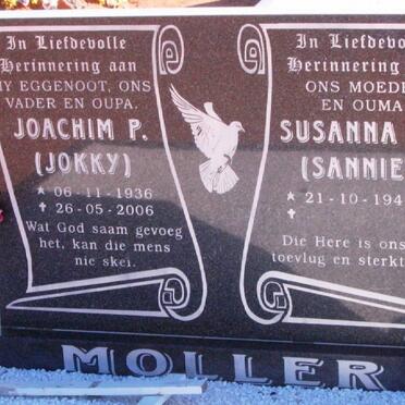 MOLLER Joachim P. 1936-2006 &amp; Susanna J. 1941-