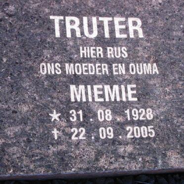 TRUTER Miemie 1928-2005
