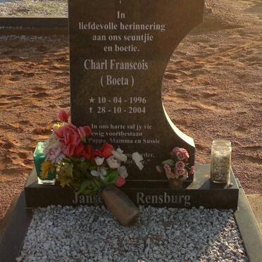 RENSBURG Charl Francois, Janse van 1996-2004