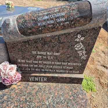 VENTER Susanna Catharina Wilhelmina 1919-1999