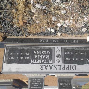 DIPPENAAR Andries Sarel 1902-1984 &amp; Elizabeth Maria Gesina 1907-1983