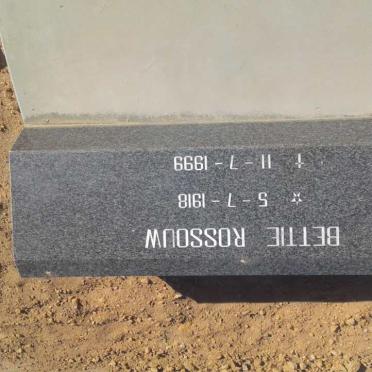 ROSSOUW Bettie 1918-1999