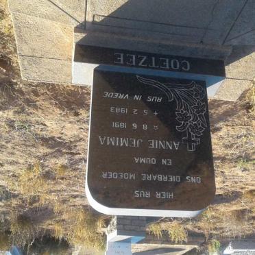 COETZEE Annie Jemima 1891-1983