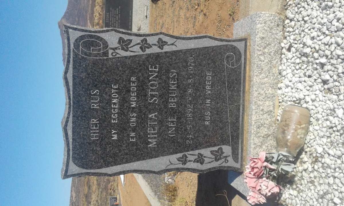 STONE Mieta nee BEUKES 1892-1970