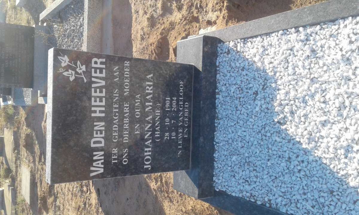 HEEVER Johanna Maria, van den 1901-2004