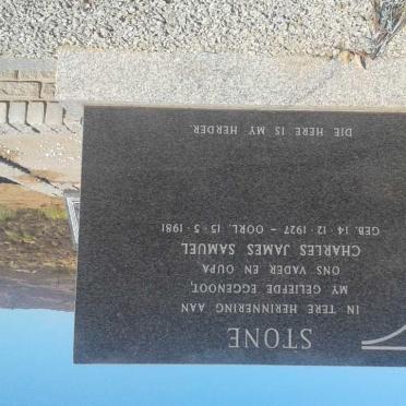 STONE Charles James Samuel 1927-1981