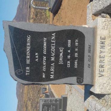 VERREYNNE Maria Magdalena nee CRONJE 1908-1971