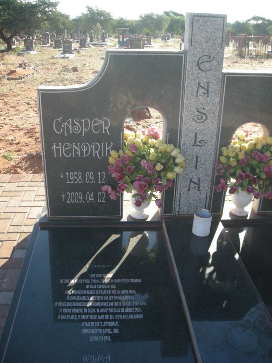ENSLIN Casper Hendrik 1958-2009