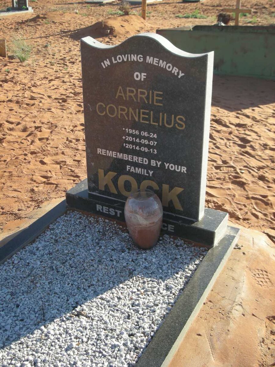 KOCK Arrie Cornelius 1956-2014