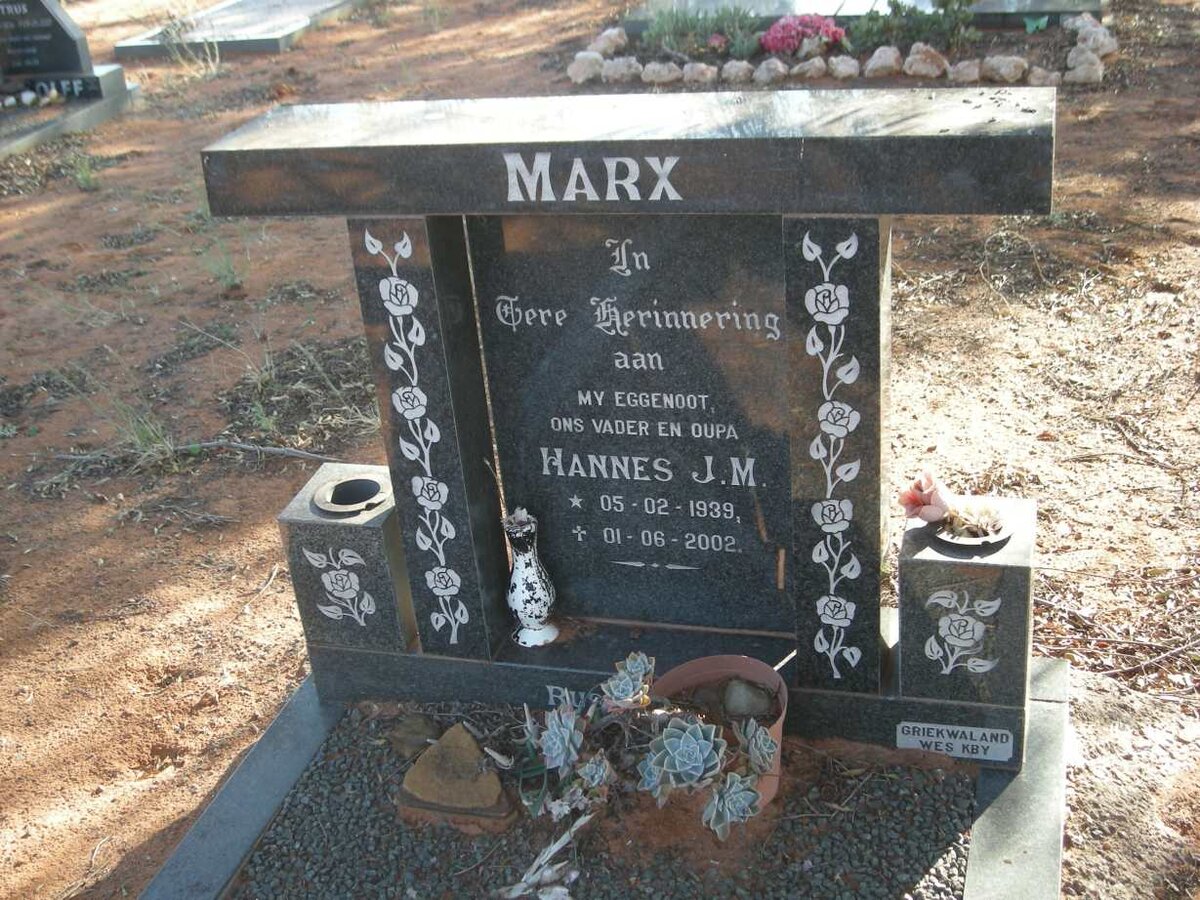 MARX Hannes J.M. 1939-2002