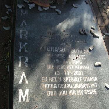 MARKRAM Zybrand Lourens 1946-2001