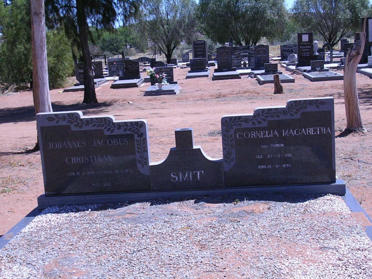 SMIT Johannes Jacobus Christiaan &amp; Cornelia Magaretha 1906-1970