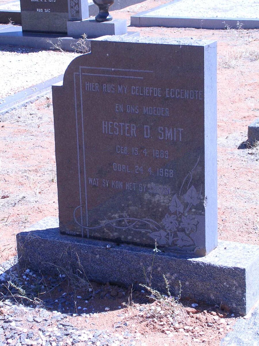 SMIT Hester D. 1889-1968