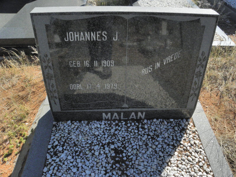 MALAN Johannes J. 1909-1979