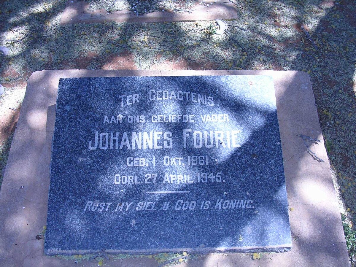 FOURIE J. 1861-1945
