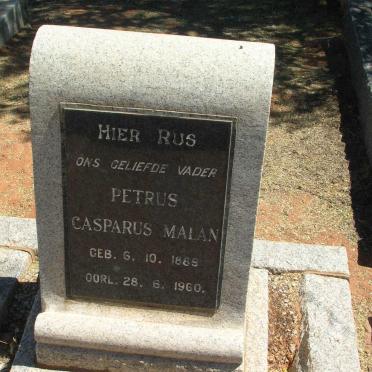 MALAN Petrus Casparus 1889-1960