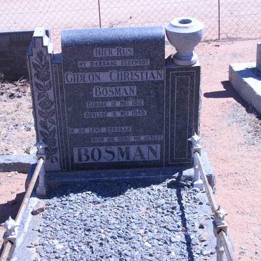 BOSMAN Gideon Christian 1912-1945