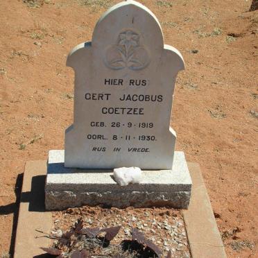 COETZEE Gert Jacobus 1919-1930