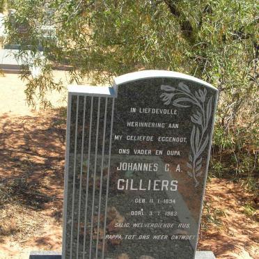CILLIERS Johannes G.A. 1894-1983