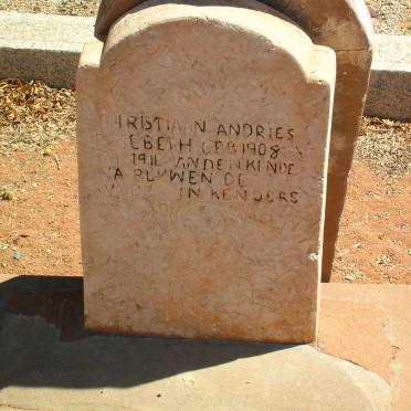 ETSEBETH Christiaan Andries 1908-1911