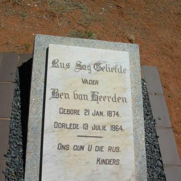 HEERDEN Ben, van 1874-1964