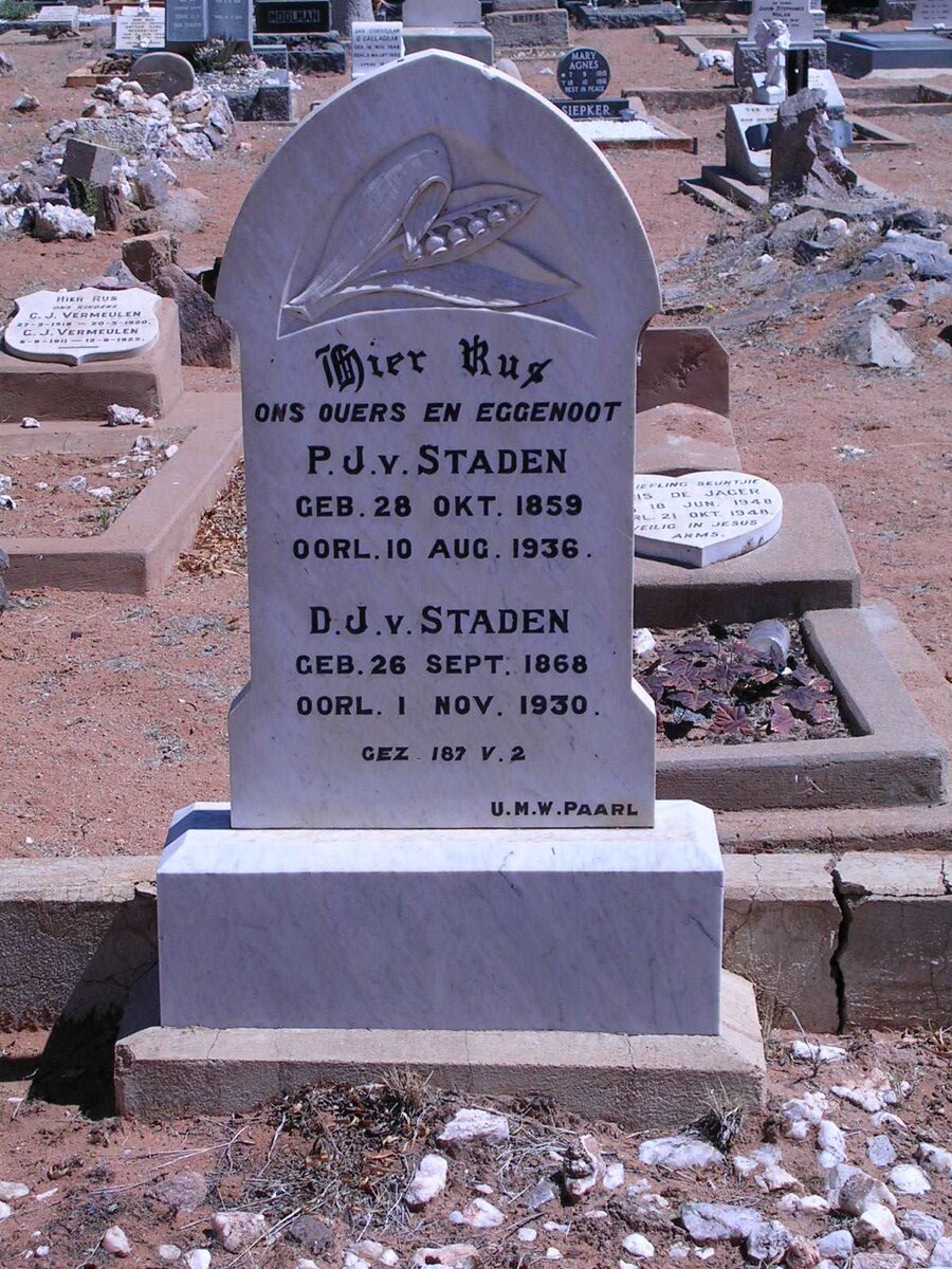 STADEN P.J.,van 1859-1936 &amp; D.J. 1868-1930