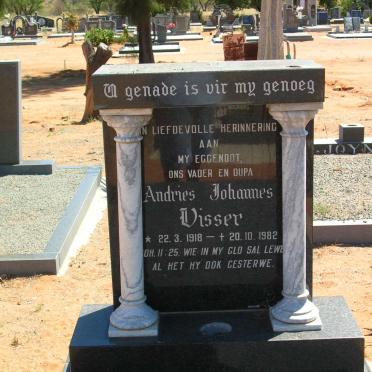 VISSER Andries Johannes 1918-1982