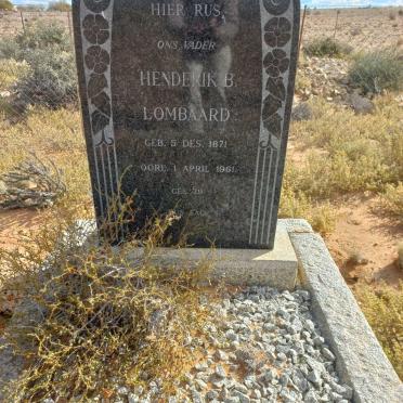 LOMBAARD Henderik B. 1871-1961
