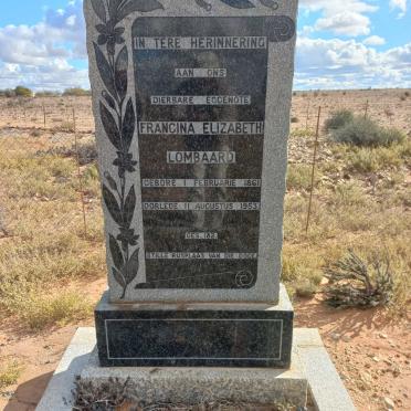 LOMBAARD Francina Elizabeth 1861-1953