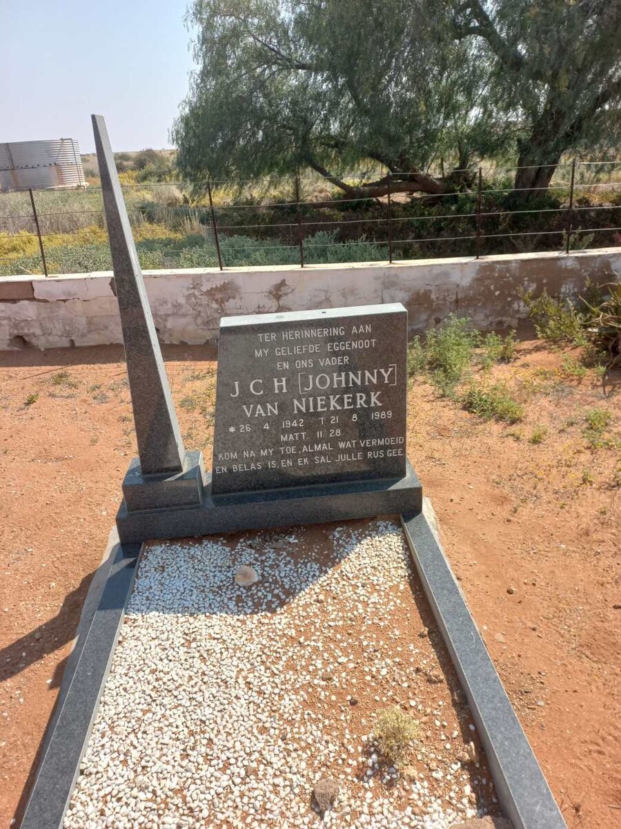NIEKERK J.C.H., van 1942-1989