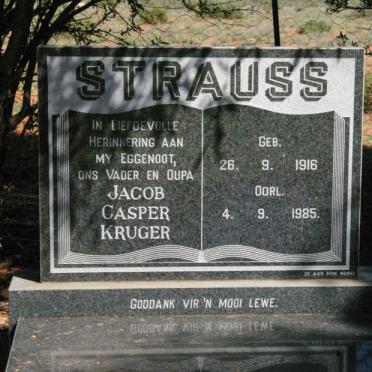 STRAUSS Jacob Casper Kruger 1916-1985