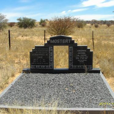 MOSTERT Johannes M. 1907-1989 &amp; Johanna Jacoba COETZEE  1918-1995