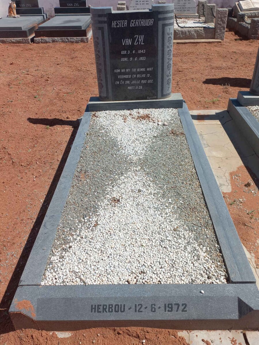 ZYL Hester Gertruida, van 1843-1933 