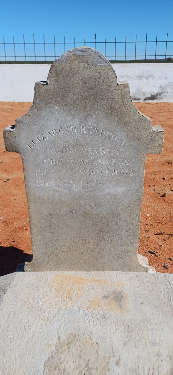 ZYL Elizabeth Hendrica Jacoba, van 1885-1918