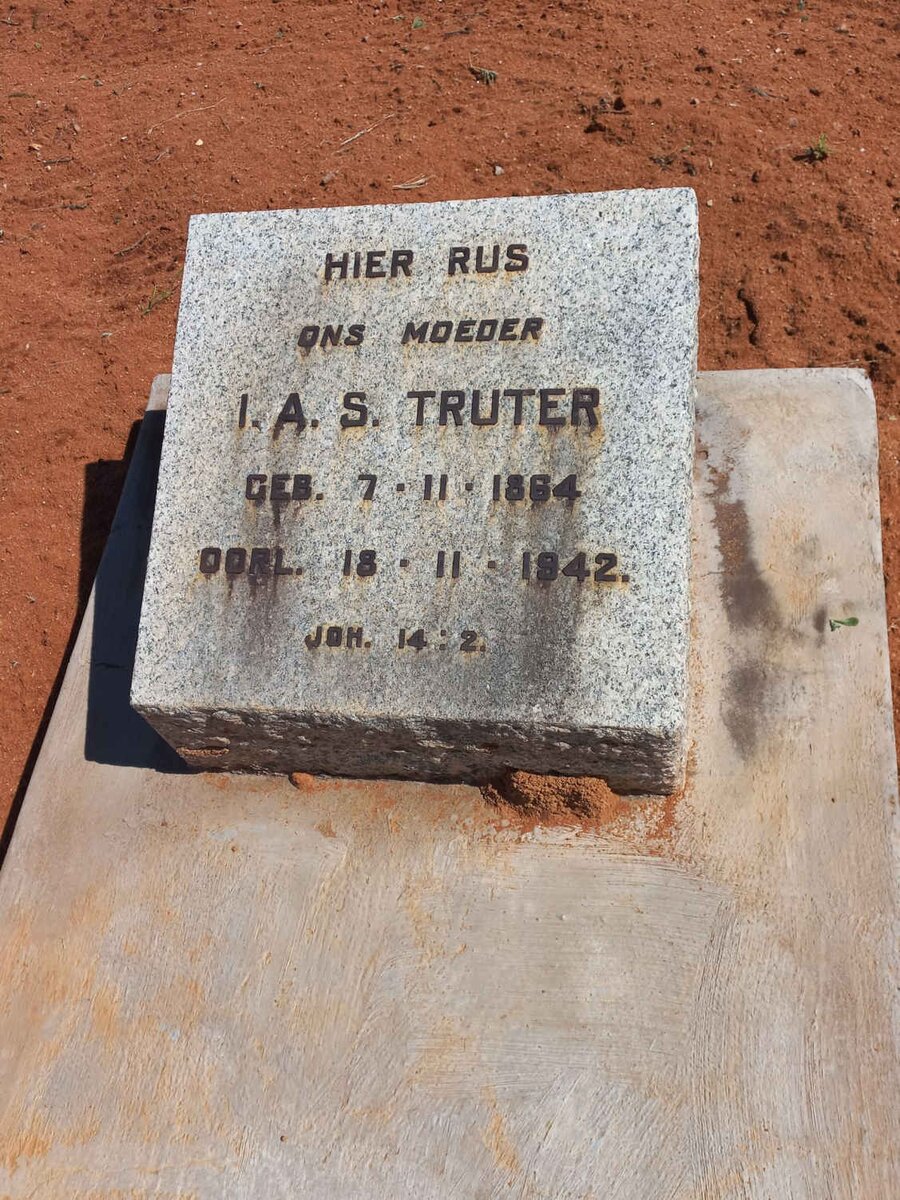 TRUTER I.A.S. 1864-1942