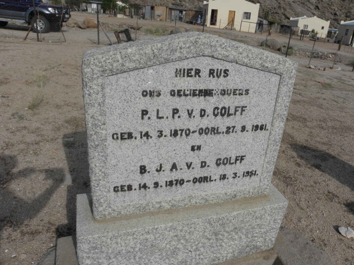 COLFF P.L.P., v.d. 1870-1961 &amp; B.J.A. 1870-1951