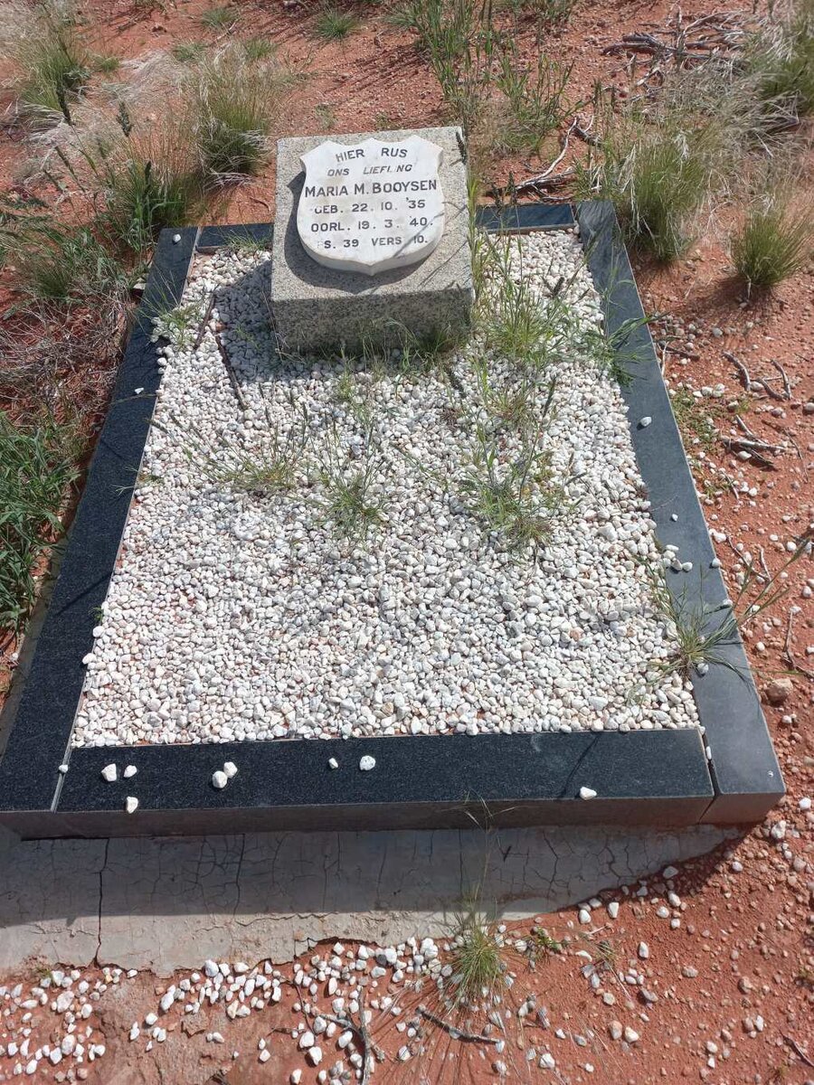 BOOYSEN Maria M. -1940