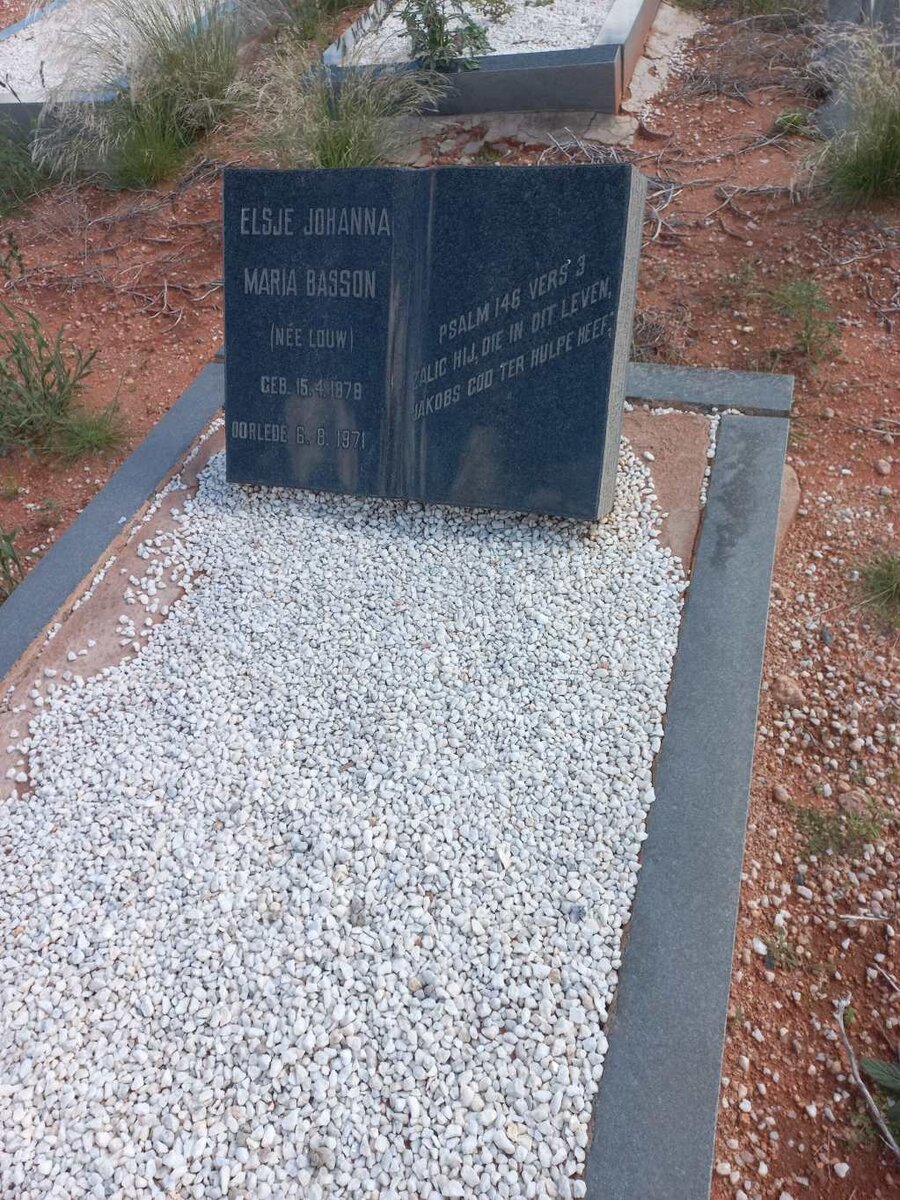 BASSON Elsje Johanna Maria nee LOUW 1878-1971