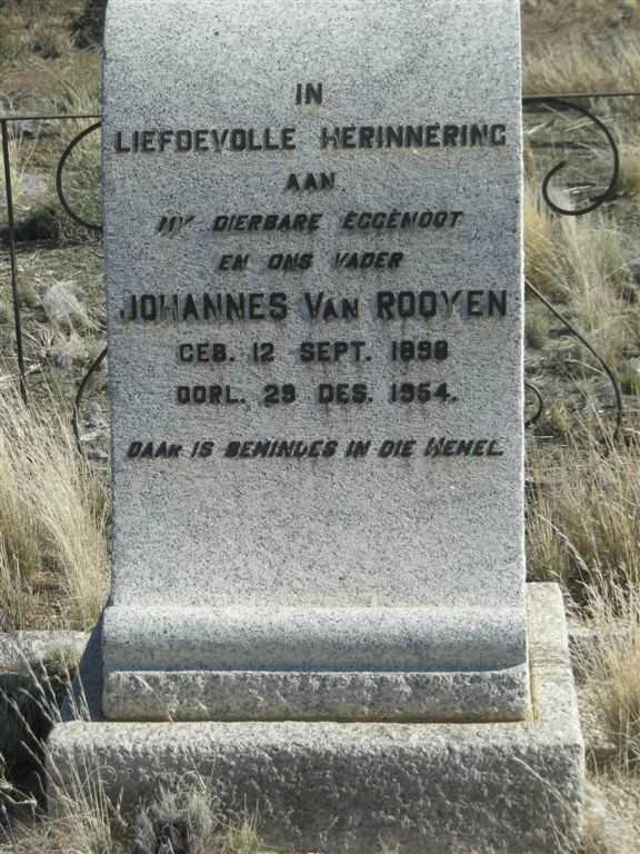 ROOYEN Johannes, van 1898-1954