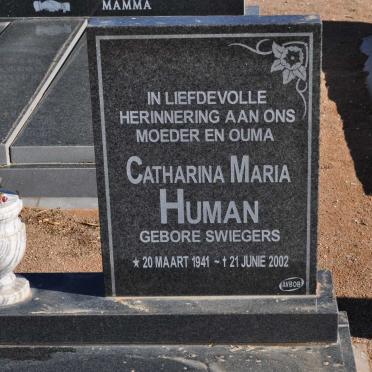 HUMAN Catharina Maria nee SWIEGERS 1941-2002