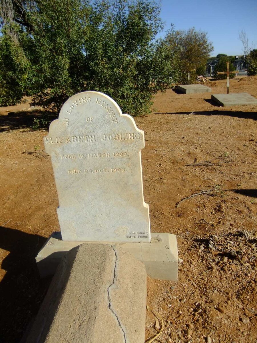 JOSLING Elizabeth 1903-1903