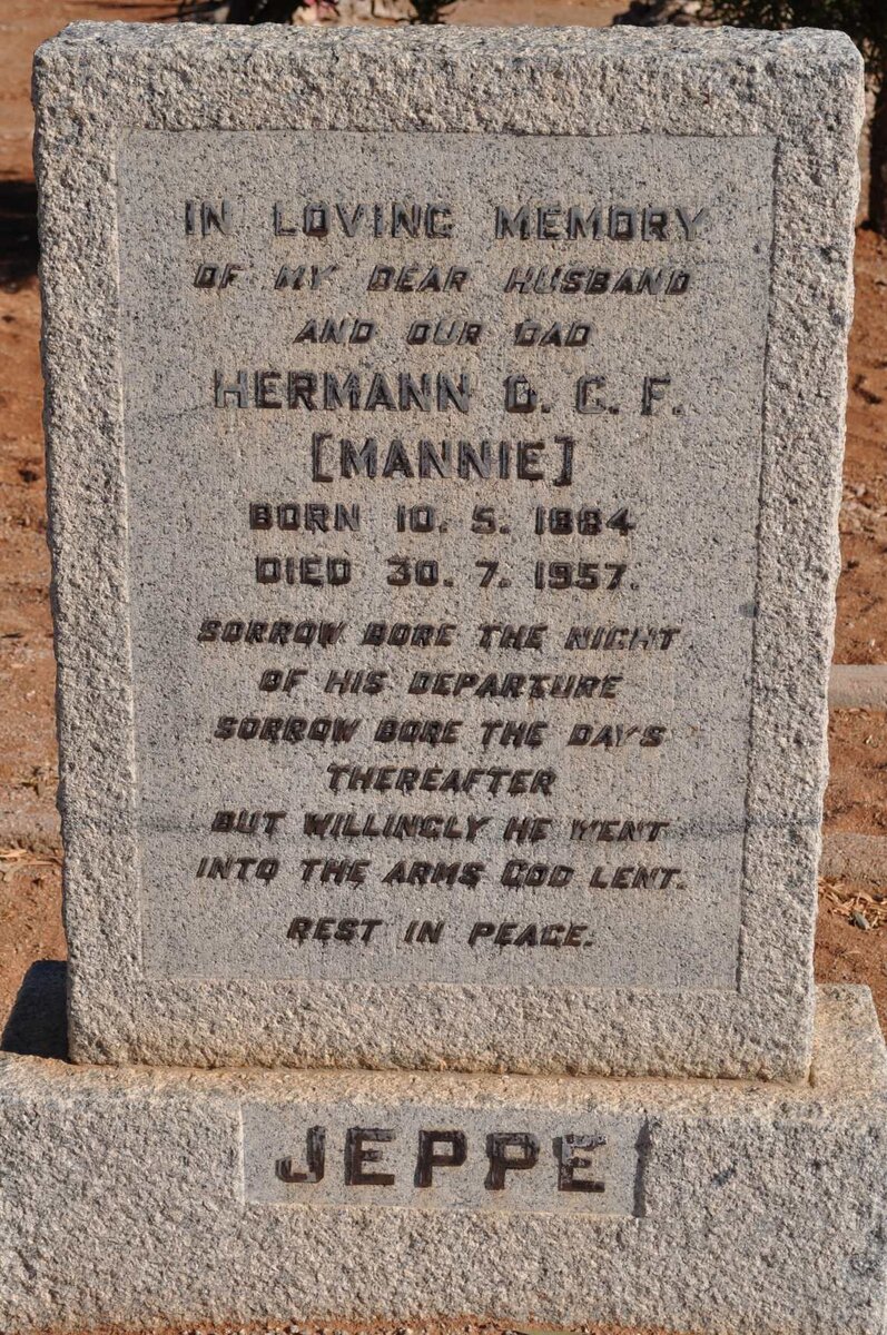 JEPPE Hermann O.C.F. 1884-1957