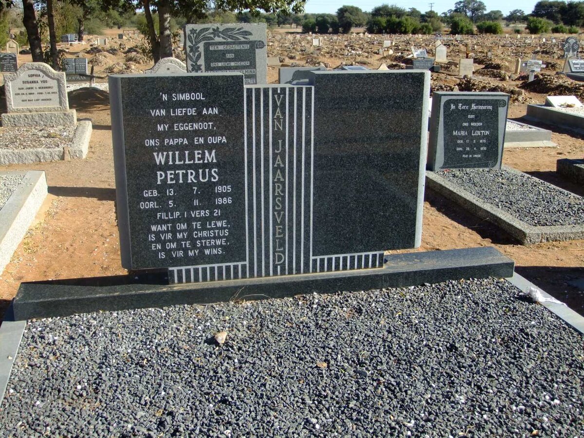 JAARSVELD Willem Petrus, van 1905-1986