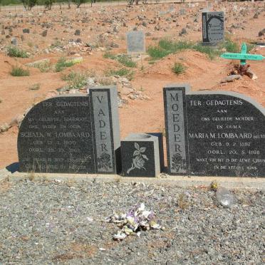 LOMBAARD Schalk W. 1900-1962 &amp; Maria M. VISSER 1897-1976