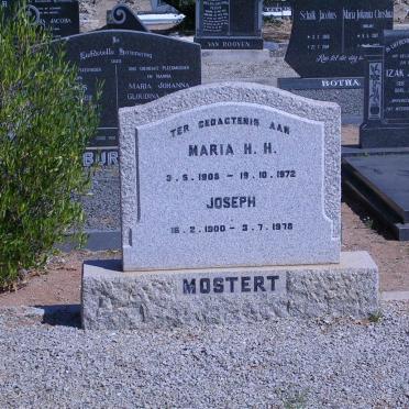 MOSTERT Joseph 1900-1978 &amp; Maria H.H. 1908-1972