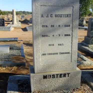 MOSTERT A.J.C. 1889-1968