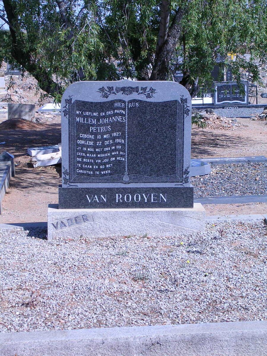 ROOYEN Willem Johannes Petrus, van 1927-1969