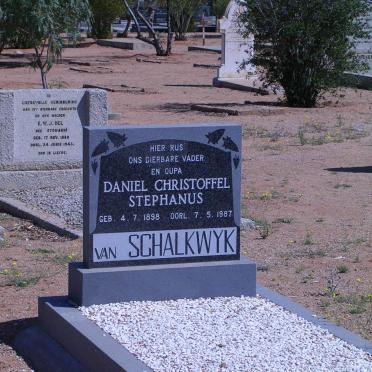 SCHALKWYK Daniel Christoffel Stephanus, van 1898-1987