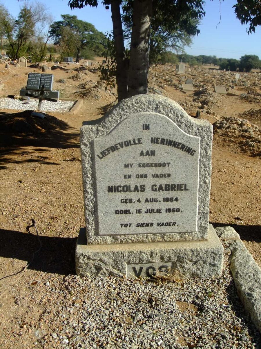 VOS Nicolas Gabriel 1864-1950